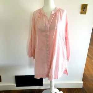 Heidi Merrick Pink Shirt Dress Sz S #0012